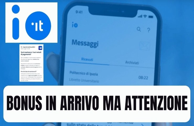 App Io comunicazione importante