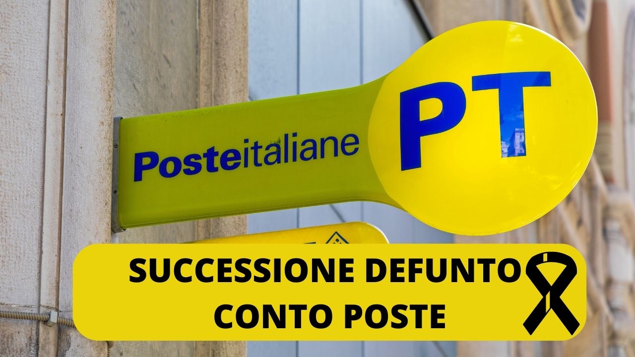 successione conto poste italiane