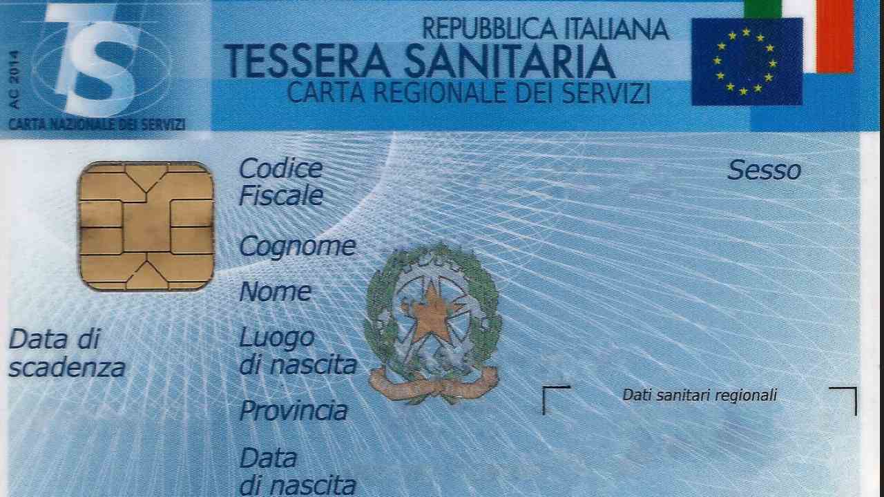 Tessera sanitaria richiesta copia