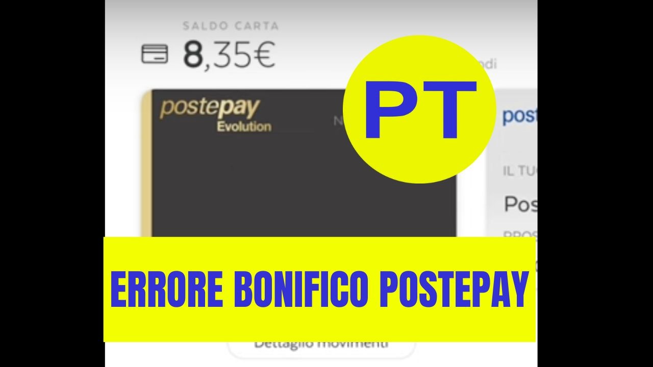 bonifico postepay costo 3.50 euro