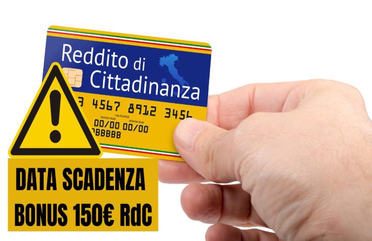 scadenza bonus 150e reddito di cittadinanza