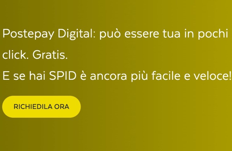 Cos'è la Postepay Digital