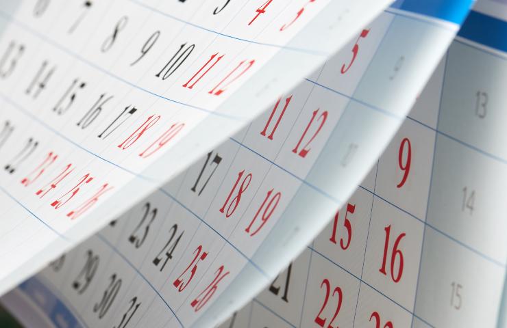 Calendario completo di festività e ponti 2023