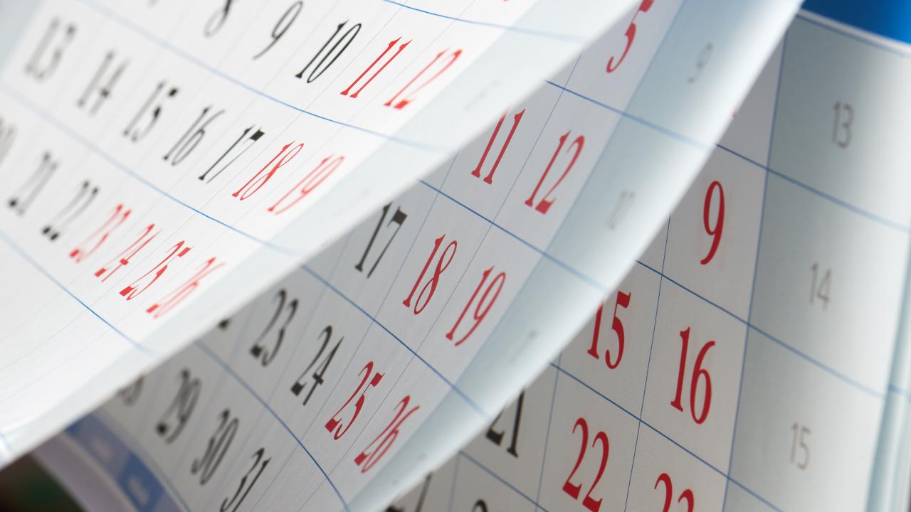 Calendario completo di festività e ponti 2023