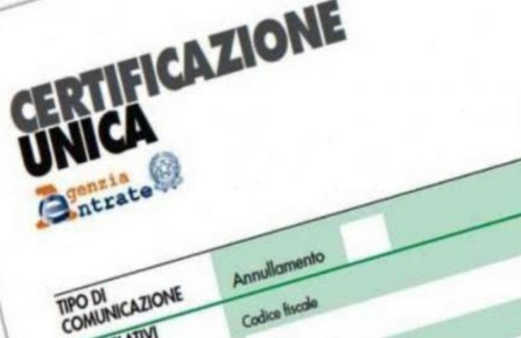 Certificazione Unica come averla