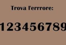 dov'è errore in foto