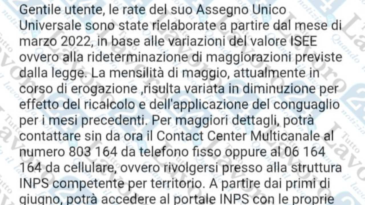 assegno unico
