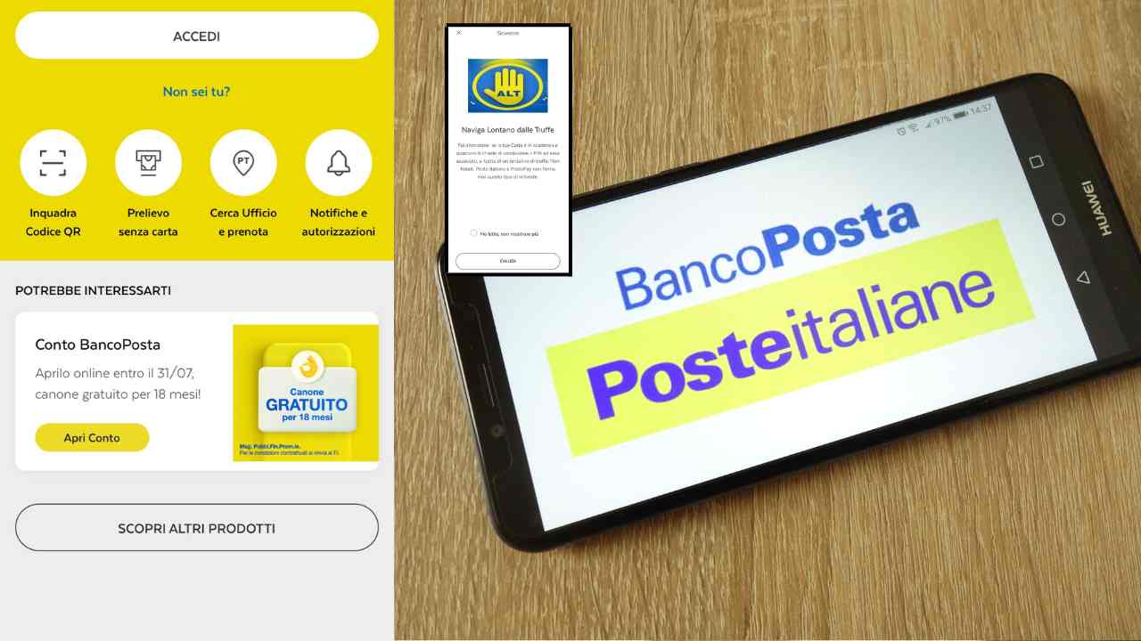 avviso clienti Poste italiane