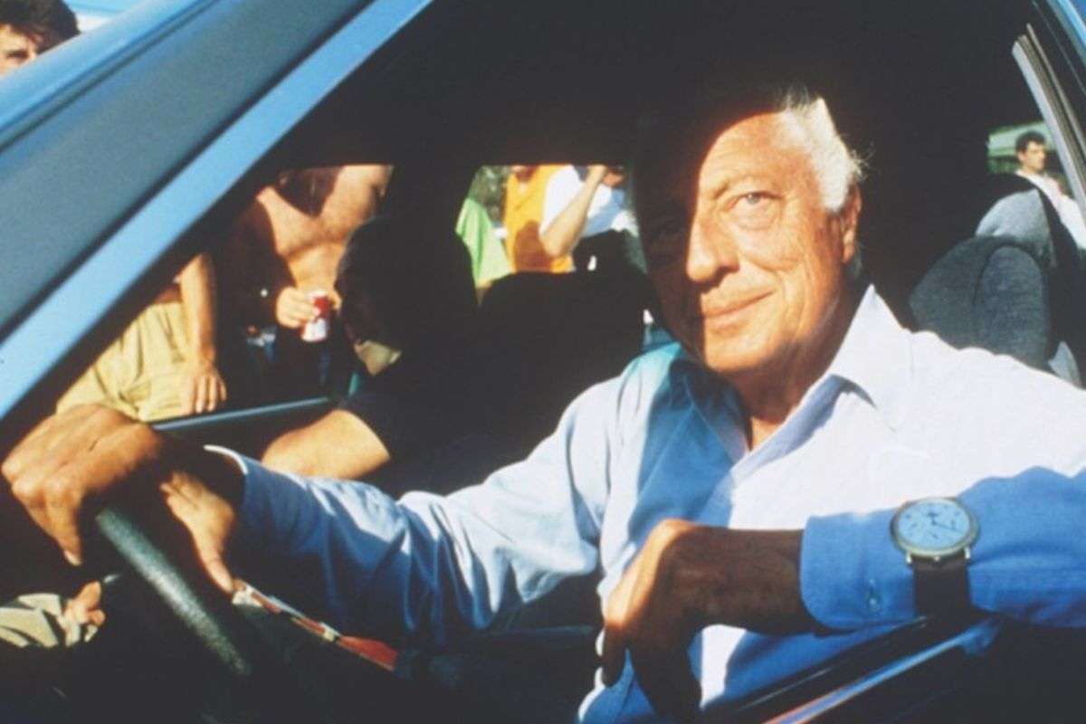 Gianni Agnelli in auto